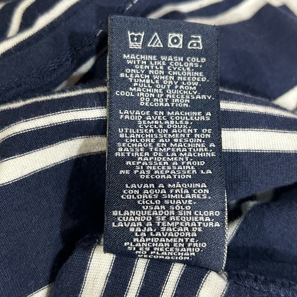 Nautica Girls Striped Jersey Blouson Dress - Picture 9 of 10